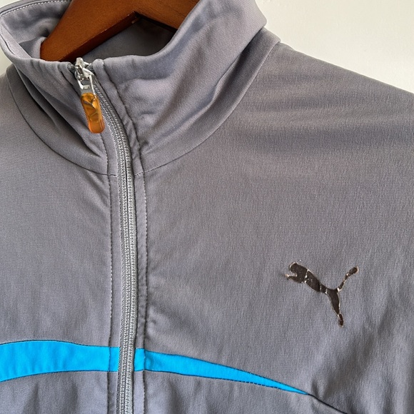 Puma Golf Menโs Full Zip Sweatshirt Jacket Gray โข Medium - Picture 3 of 14